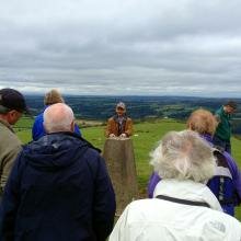 A guided walk up Black Hill with views over the Clyde Valley