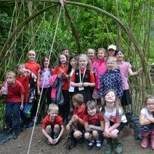Lanark Primary School enjoy a visit to new Natural Play and Picnic Area at Clearburn