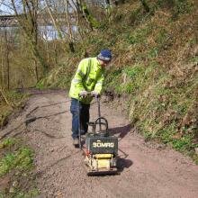 CAVLP trainee fixing paths in Morgan Glen